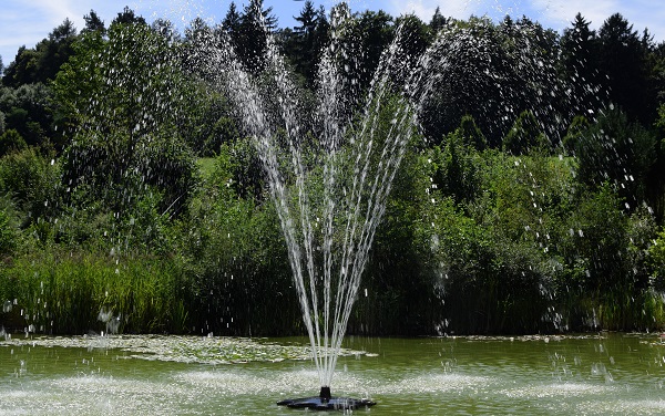 Wasserfontäne in Überlingen-Nussdorf